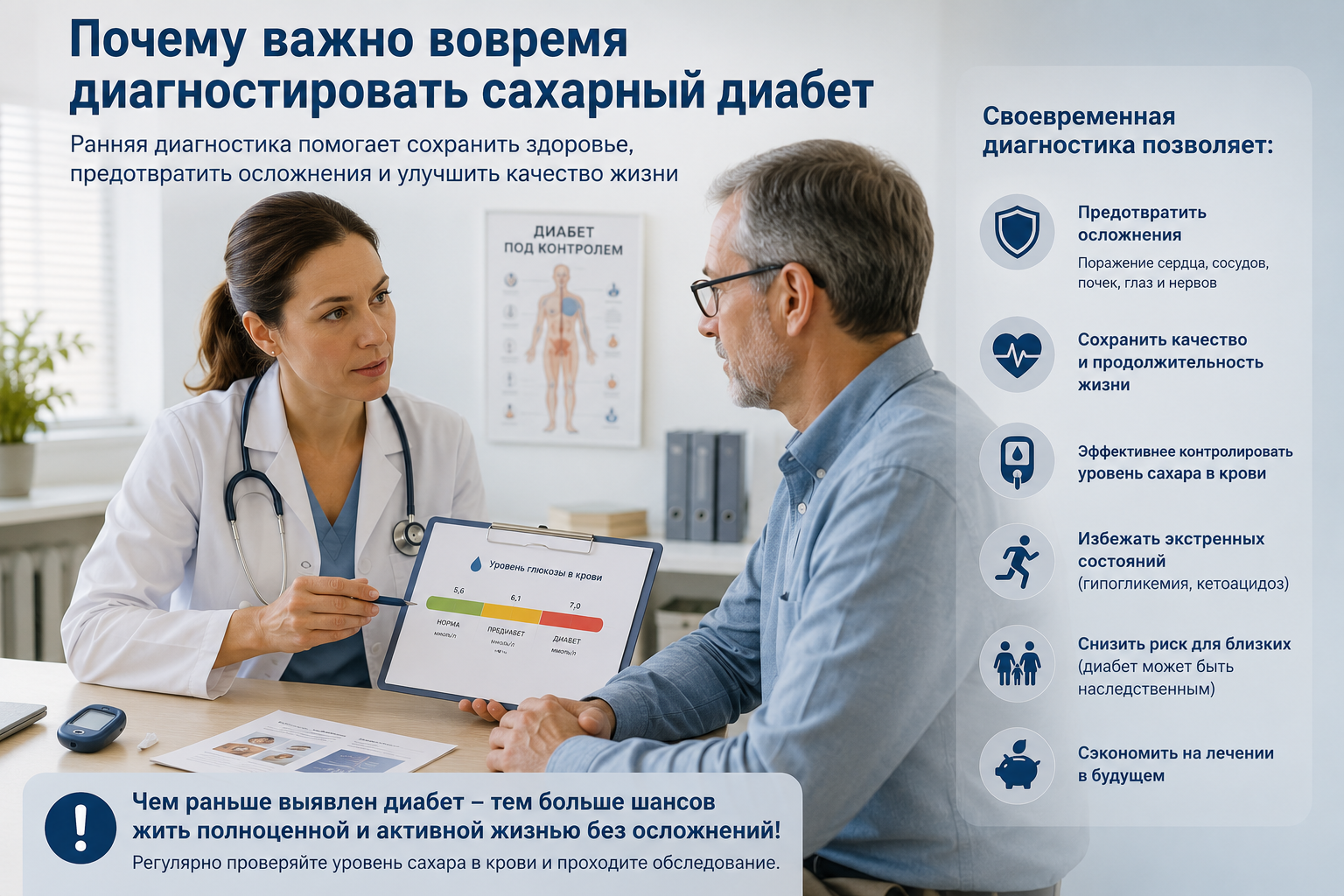 Почему важно вовремя диагностировать сахарный диабет Почему важно вовремя диагностировать сахарный диабет