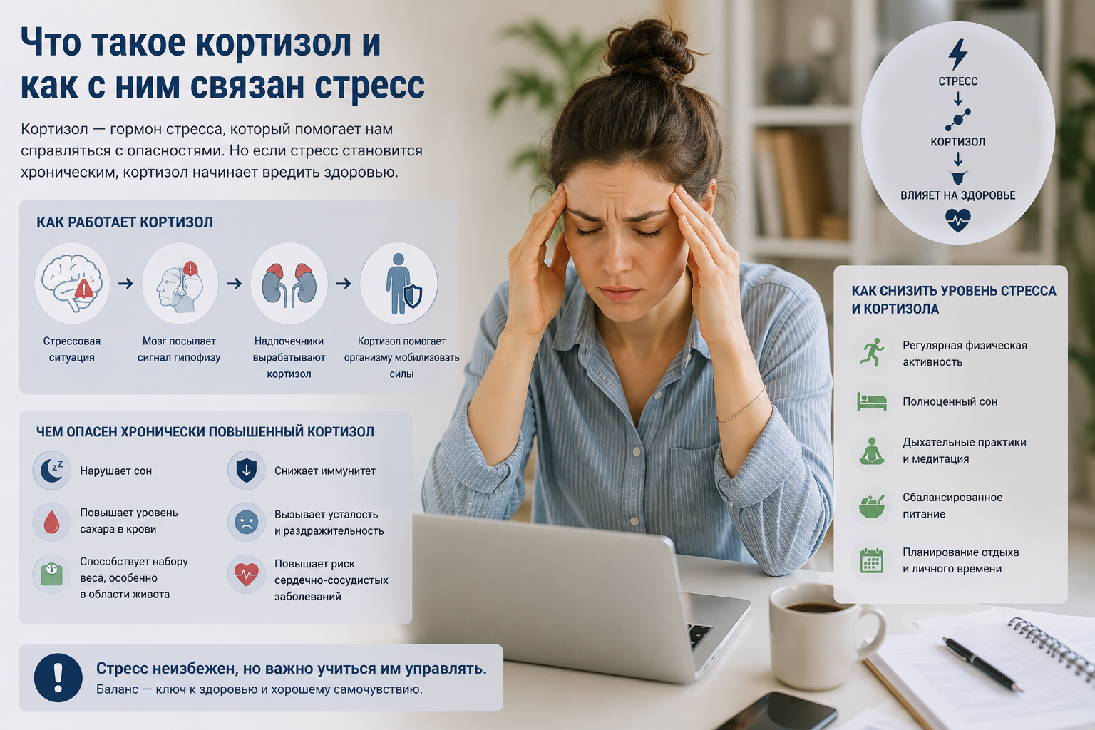 Что такое кортизол и как с ним связан стресс