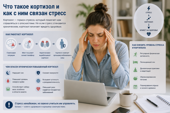 Что такое кортизол и как с ним связан стресс