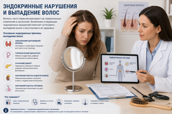 Эндокринные нарушения и выпадение волос