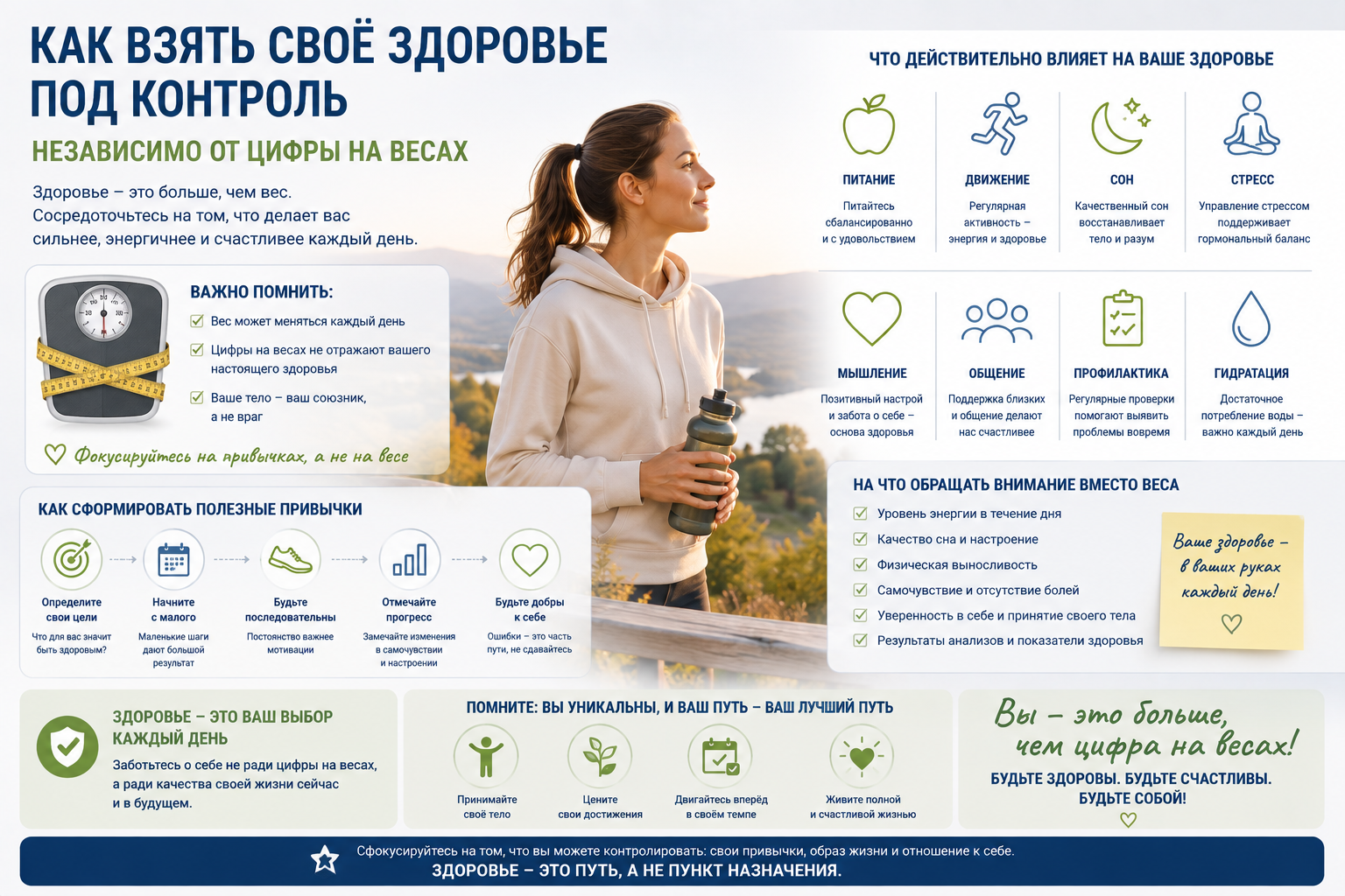 Как взять своё здоровье под контроль независимо от цифры на весах