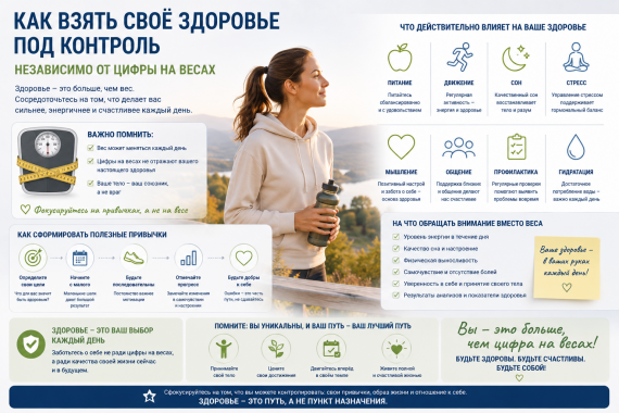 Как взять своё здоровье под контроль независимо от цифры на весах